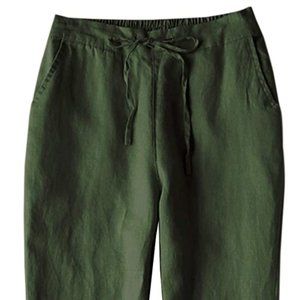 IXIMO Tapered Pants 100% Linen Anke Length